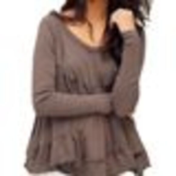 Free People Cotton Sundae Top In Raven Feather - XL - Picture 3 of 3